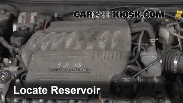 2007 Chevrolet Impala SS 5.3L V8 Líquido limpiaparabrisas Agregar líquido